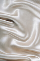 Wall Mural - Silvery smooth silk texture of beauty silk