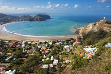 Poster - Drone view on San Juan Del Sur bay