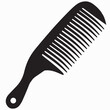 Silhouette comb vector illustration