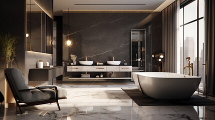 Wall Mural - modern bathroom interior