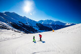 Fototapeta Góry - Verbier ski resort (4 Vallees), Switzerland, Europe.