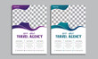 © ShabihaAli - Trendy travel agency flyer and vacation agency flyer design