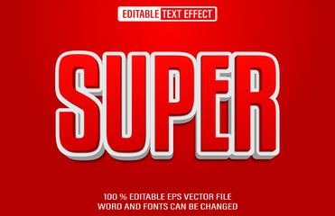 Aufkleber - Super editable text effect 3d style template