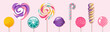 colored lollipops. vector illustration