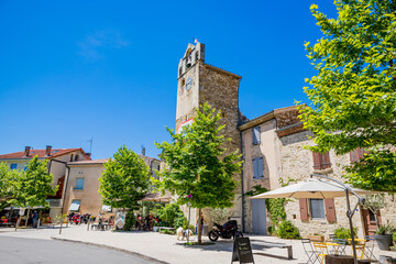 Poster - Dans le village de Saou dans la Drôme