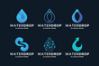 water drop logo design unique concept.