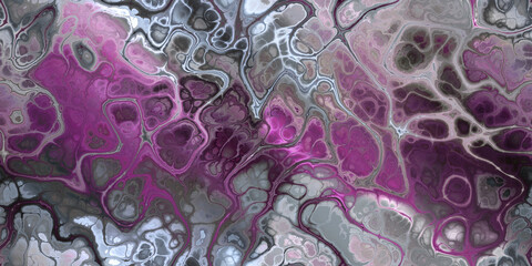 Wall Mural - gray and red-violet eerie marbled seamless tile repeat pattern