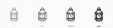 Fototapeta Big Ben - big ben icon. Thin, Light, Regular And Bold style design isolated on white background