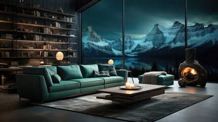 Wall Mural - Stunning wallpaper featuring Iceland’s nature & northern lights. Generative AI