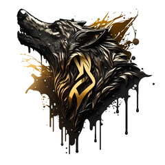 wolf head | transparent, 300dpi, digital tshirt, pod, eps, vector, clipart, book cover, wallart, rea