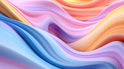 Wall Mural - Background with organic and random shapes with pastel colors.