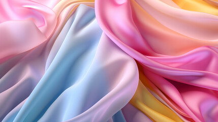 Wall Mural - Background with organic and random shapes with pastel colors.