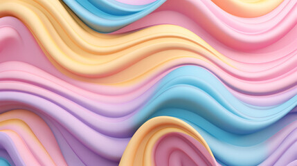 Wall Mural - Background with organic and random shapes with pastel colors.