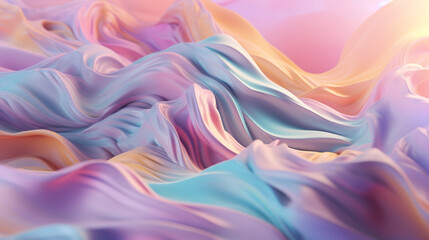 Wall Mural - Background with organic and random shapes with pastel colors.