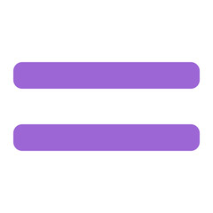 equal icon in flat style