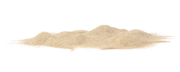 Canvas Print - Heaps of beach sand isolated on white