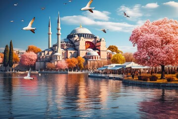 Istanbul travel destination. Tour tourism exploring.