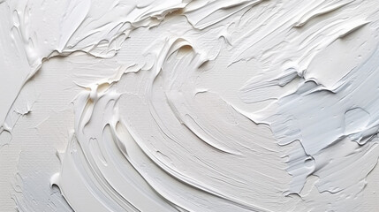 Wall Mural - white acrylic paints textured backgrounds.