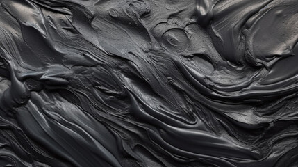 Wall Mural - backgrounds with texture of acrylic paint of black color.