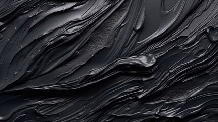 Wall Mural - backgrounds with texture of acrylic paint of black color.