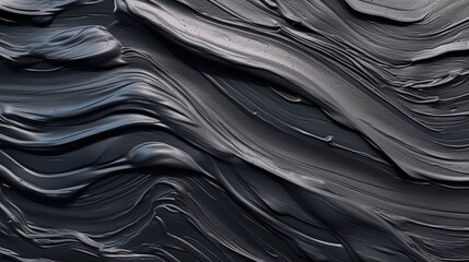 Wall Mural - backgrounds with texture of acrylic paint of black color.