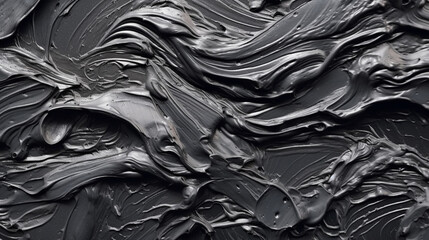 Wall Mural - backgrounds with texture of acrylic paint of black color.