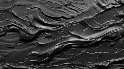 Wall Mural - backgrounds with texture of acrylic paint of black color.