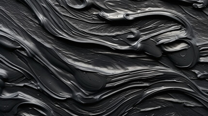Wall Mural - backgrounds with texture of acrylic paint of black color.