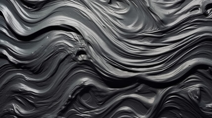 Wall Mural - backgrounds with texture of acrylic paint of black color.