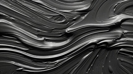 Wall Mural - backgrounds with texture of acrylic paint of black color.