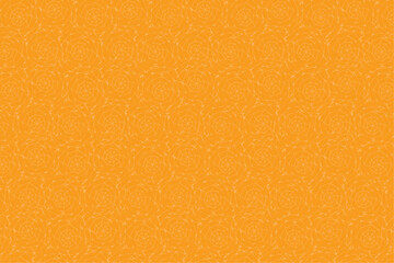 Seamless spider net textile fabric pattern on orange background