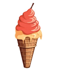 Sticker - ice cream cone