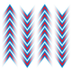 Wall Mural - Halftones lines colorful arrows set