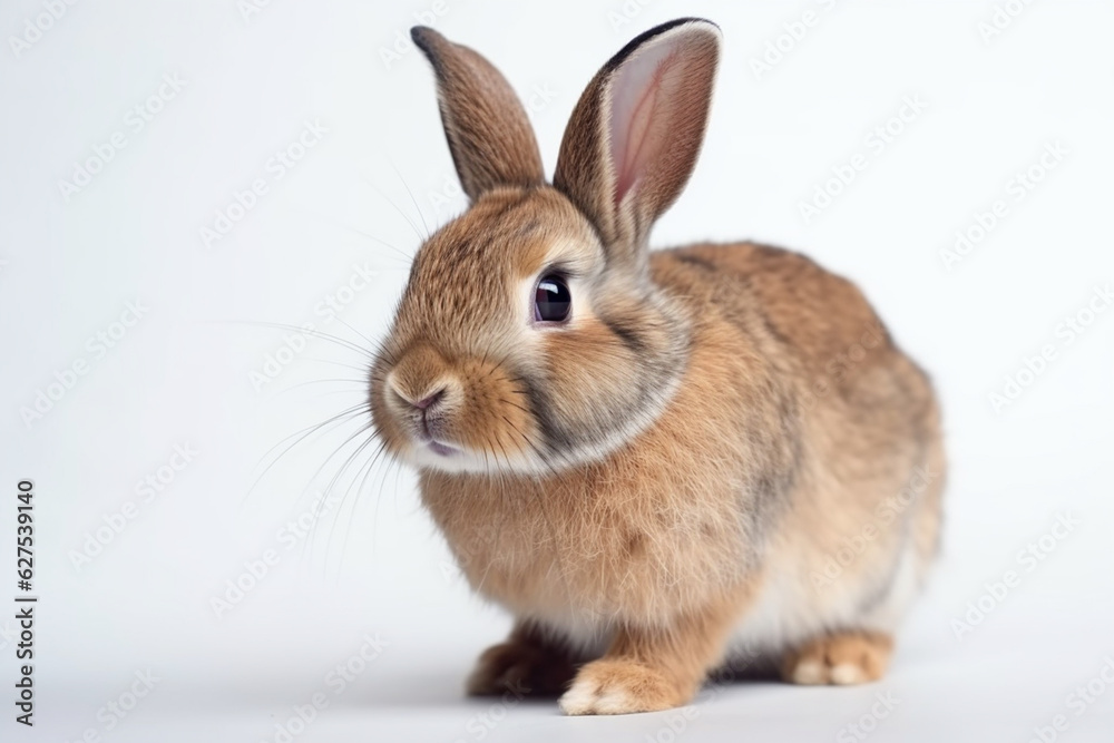 Small Rabbit White Background rabbit on white background Stock Illustration | Adobe Stock