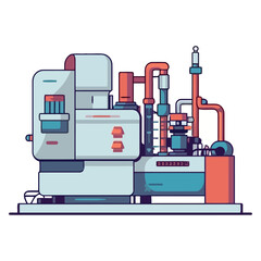 Sticker - machinery working in manufacturing industry