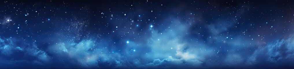 Universe landscape panoramic view. Generative AI