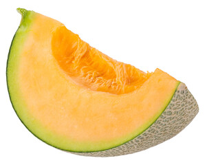 Poster - cantaloupe melon isolated on a transparent background