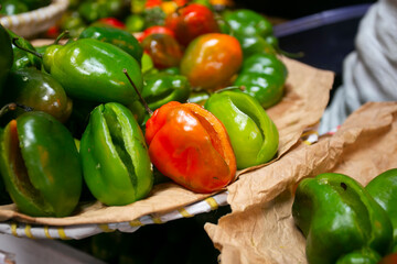 Wall Mural - Rocotos are Peruvian chilies native to the Andean region of Arequipa.