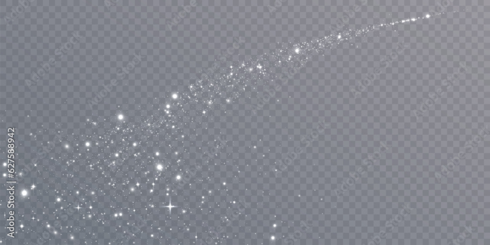 Bokeh light effect with lots of shiny shimmering particles isolated on ...