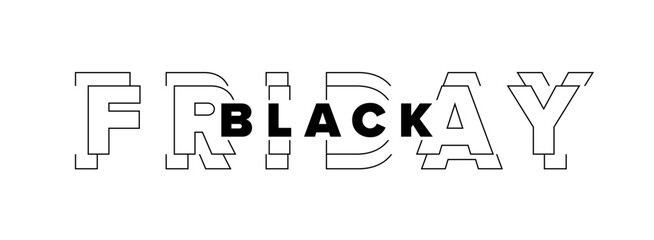 Poster - Black Friday banner design. Vector illustration