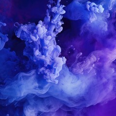 Poster - Purple Liquid smoke on backdrop. Generative AI