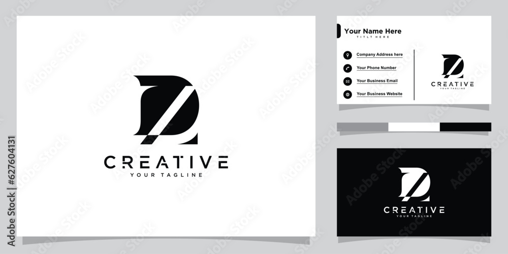Initial ZD Alphabets Letters Logo Monogram Stock Vector | Adobe Stock