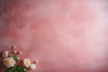 Wall Mural - Rosy Pink Wallpaper, Flat Frontal Texture with Fine Graining, Modern Concrete Feel. Generative AI