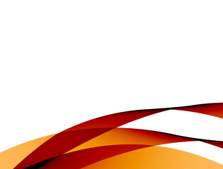abstract red and orange gradient wave curve dynamic png transparent background