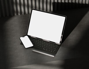 Responsive Web Design and website Mockup, Devices Mock up, Smartphone desktop tablet laptop template Mockup