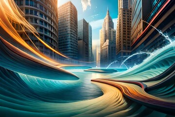Wall Mural - abstract fractal background