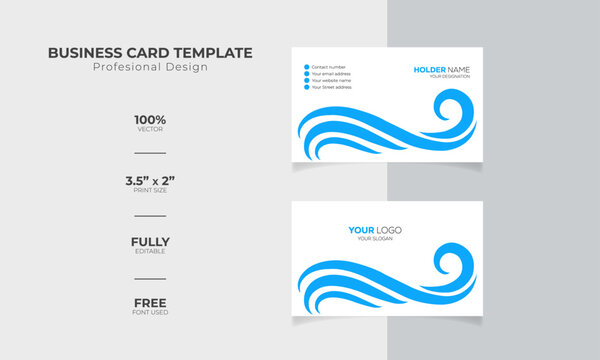 Creative unique, Professional, Luxury, Modern and simple corporate business visiting card design template ideas for personal identity stock illustration