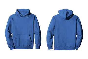 Sticker - Blue Hoodie Front and Back View