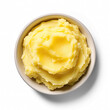 © fotogurme - Mashed potatoes top view isolated on transparent background