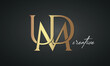 luxury letters UMD golden logo icon premium monogram, creative royal logo design